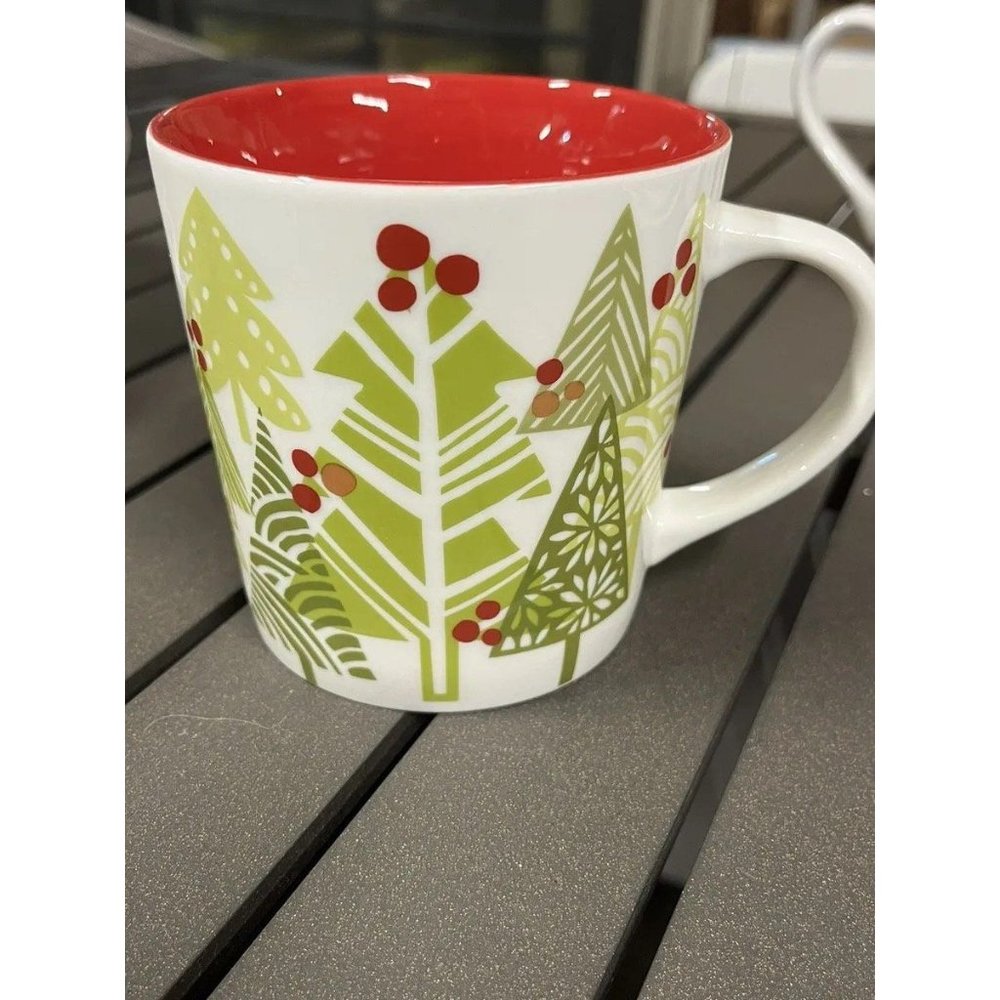 Starbucks 2010 Bone China Holiday Christmas Tree Collector Coffee Mug